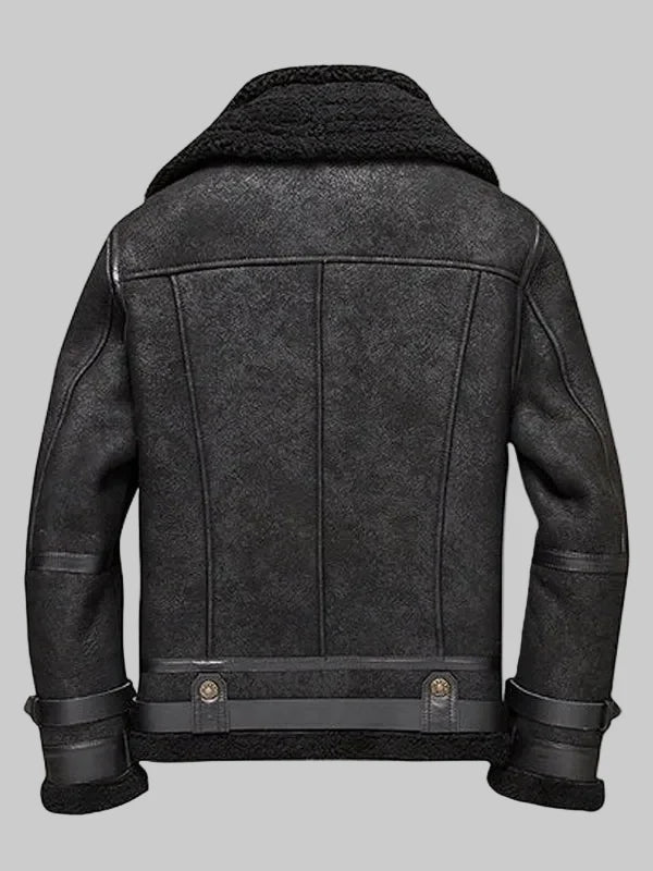 Mens-Flight-B3-Aviator-Shearling-Bomber-Jacket-BACK