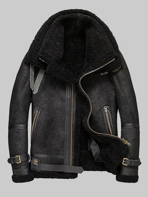 Mens-Flight-B3-Aviator-Shearling-Bomber-Jacket