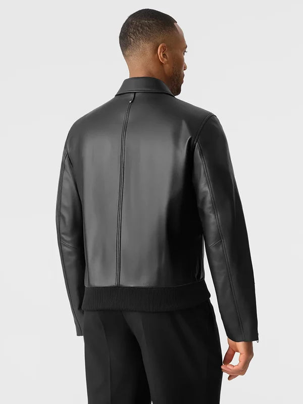 Mens-JAKARI-Leather-Zip-Jacket-Back