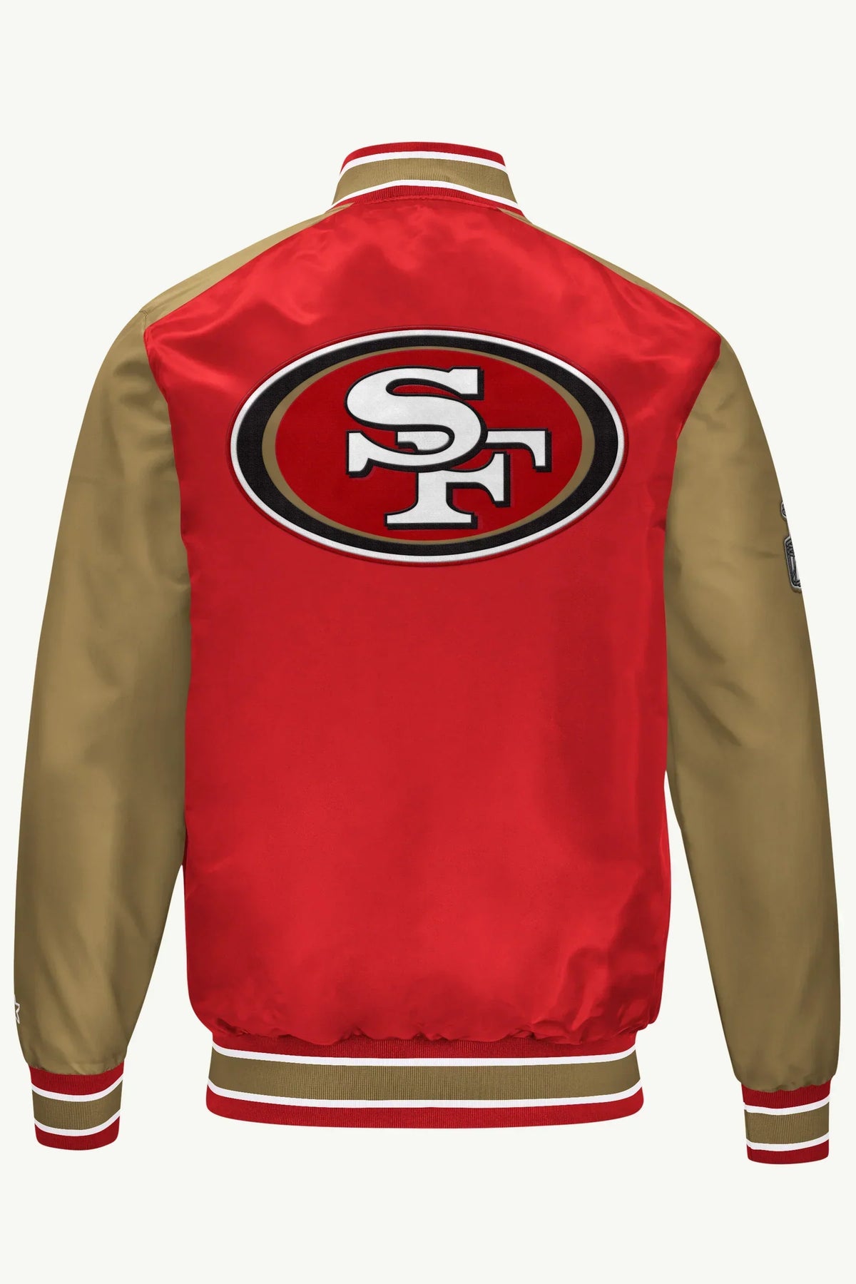 Mens-San-Francisco-49ers-Satin-Varsity-Jacket-BackView