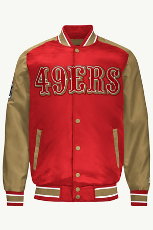 Mens-San-Francisco-49ers-Satin-Varsity-Jacket