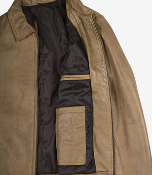 mens-waxed-shirt-collar-harrington-leather-jacket