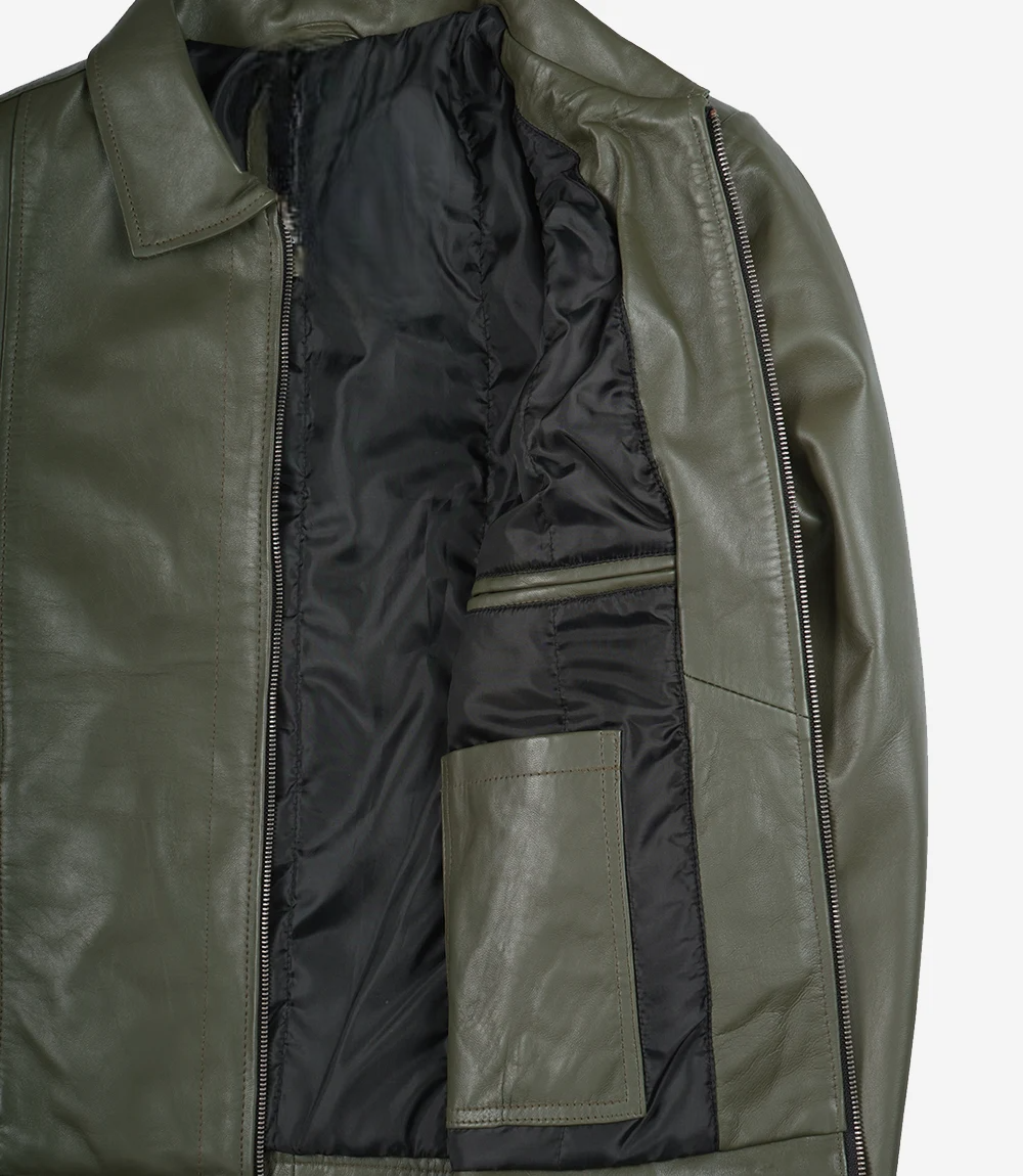 men-s-classic-shirt-collar-olive-green-leather-jacket