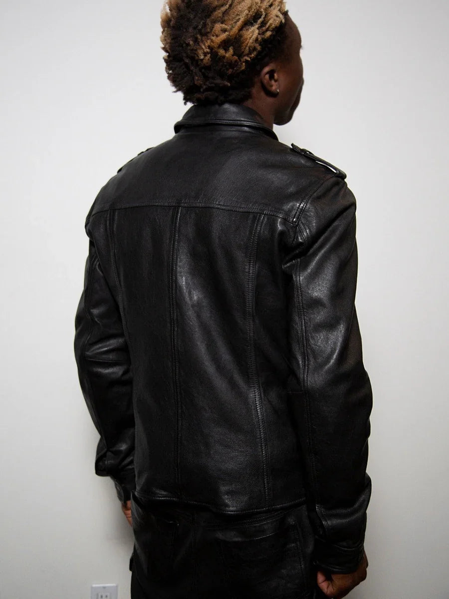 Mens-Streetstyle-Leather-Black-Jacket