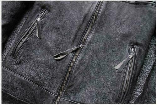 Mens Genuine Leather Motorbike Fashion Jacket Sale