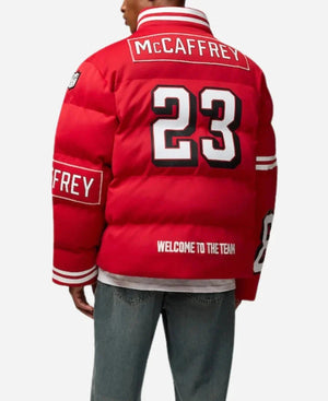 Christian McCaffrey 49ers Off Season Puffer Jacket Zing Apparel