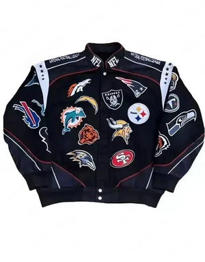 NFL Jacket With All Team Logos Zing Apparel