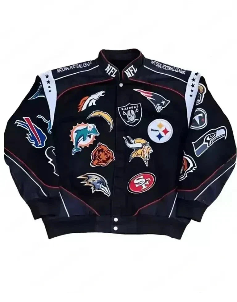 NFL Jacket With All Team Logos Zing Apparel