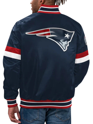 New England Patriots Letterman Jacket Back