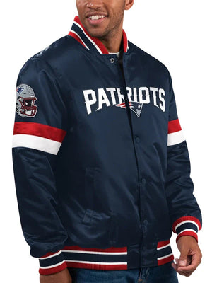 New England Patriots Letterman Jacket Satin
