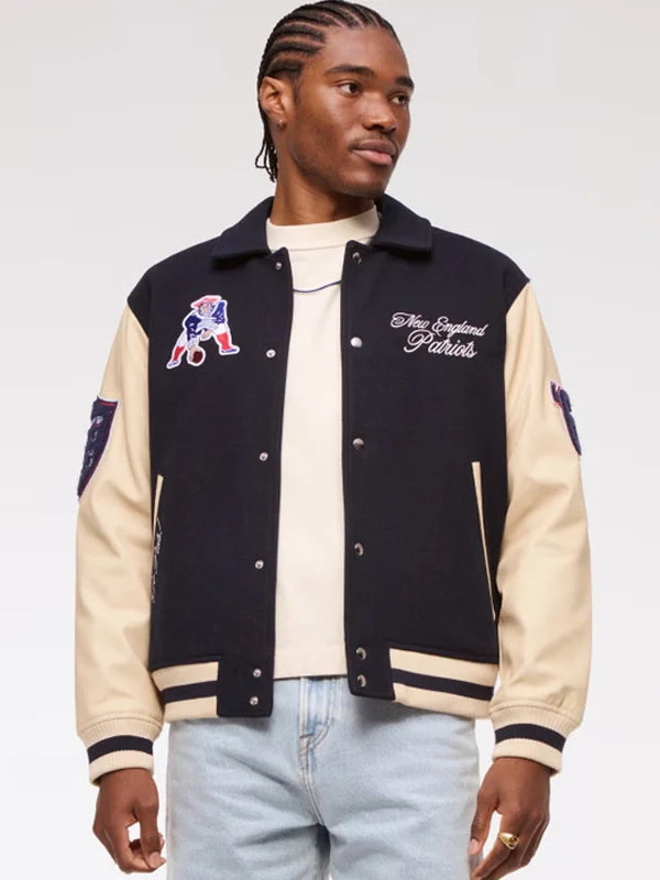 New England Patriots Varsity Jacket Wool