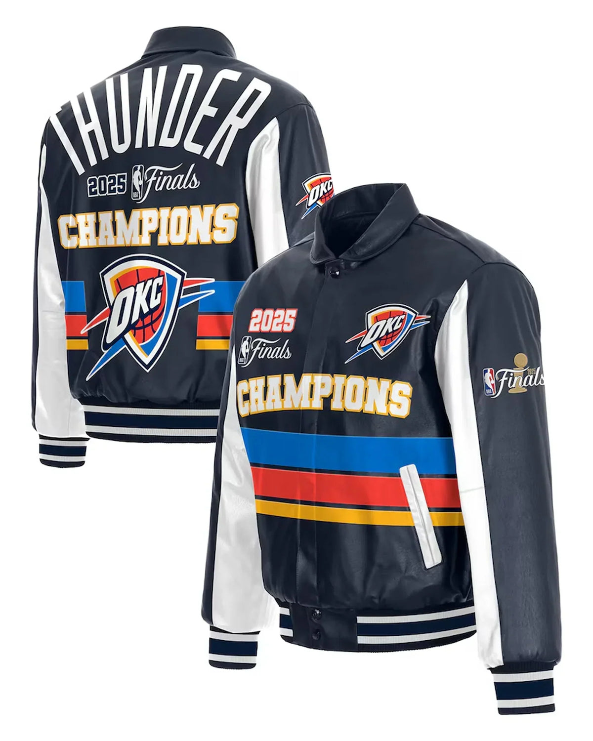 OKC Thunder Championship Leather Jacket