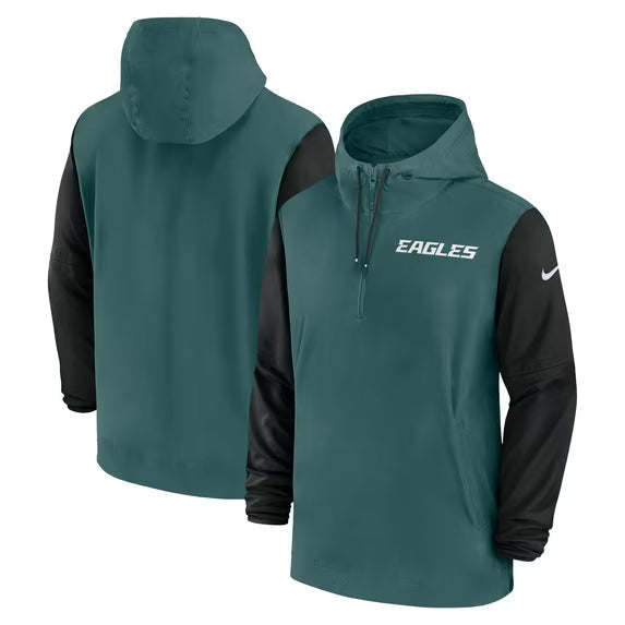 Philadelphia_Eagles_Sideline_Pre_Game_Half_Zip_Hoodie_Jacket