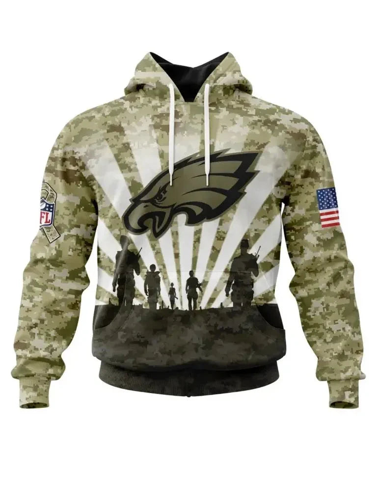 Salute To Service Eagles Hoodie Zing Apparel