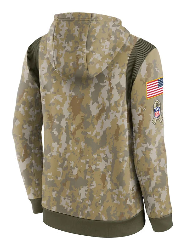 Salute To Service Denver Broncos Camo Hoodie Back