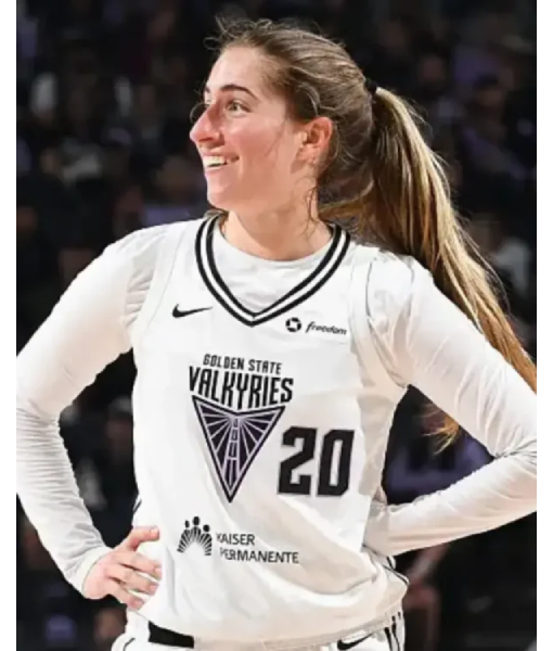 Kate Martin Golden State Valkyries White Jersey USA Jackets
