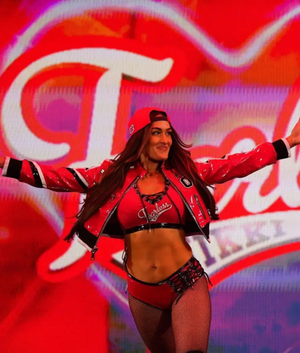 Nikki Bella Monday Night RAW 2025 Cropped Jacket USA Jackets