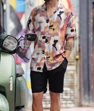 Below Deck S12 Fraser Olender Multicolor Print Shirt USA Jackets