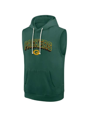 Matt LaFleur Packers Sideline Sleeveless Hoodie USA Jackets