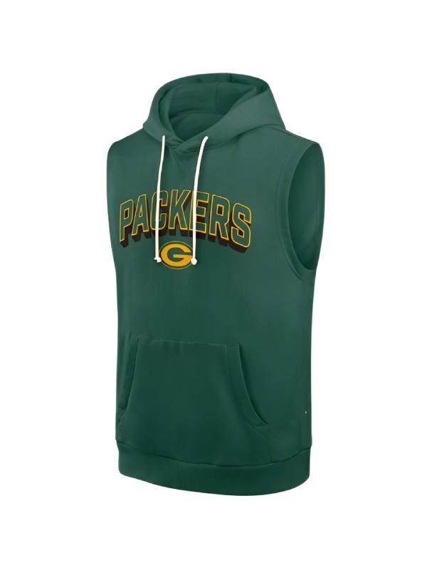 Matt LaFleur Packers Sideline Sleeveless Hoodie USA Jackets