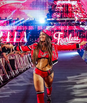 Nikki Bella Monday Night RAW 2025 Cropped Jacket USA Jackets