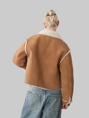 Suede-Aviator-Jacket-With-Faux-Shearling-Trim-And-Collar-In-Brown