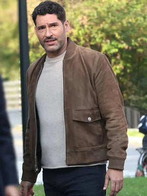 TV Series CIA Tom Ellis Brown Suede Leather Jacket