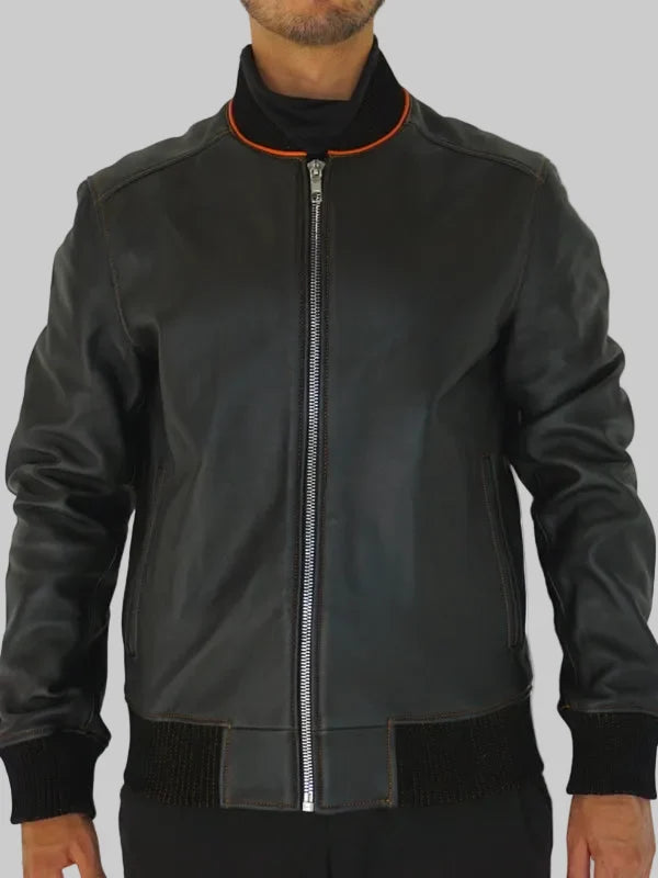 The-Magallanes-Lambskin-Leather-Bomber-Jacket-Black