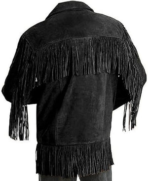 Black Leather Jacket For Men - Halloween Jacket
