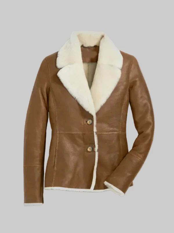 Women-Camel-Brown-B3-Shearling-Pilot-Leather-Aviator-Jacket