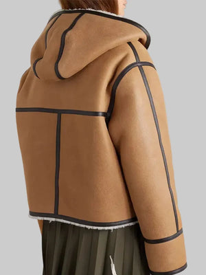 Women-RAF-B3-Hooded-Leather-Trimmed-Sheepskin-Shearling-Bomber-Jacket