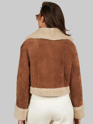 Women-Tan-Suede-Shearling-Jacket-Short-Back