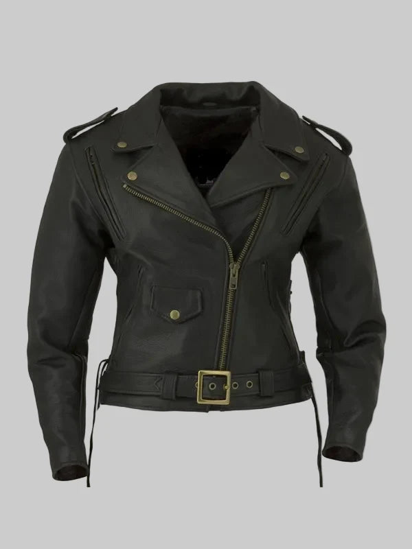 Womens-Classic-Motorcycle-Black-Leather-Jacket