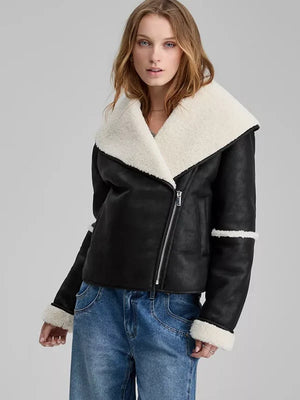 Womens-Faux-Shearling-Oversized-Collar-Moto-Jacket